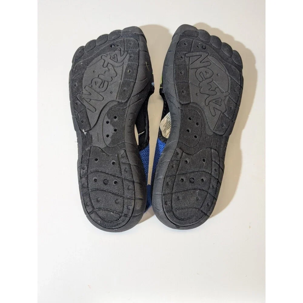 Newtz Unisex Kid Water Shoes Blue Green Swimming Lake Foot Bumper Size 6